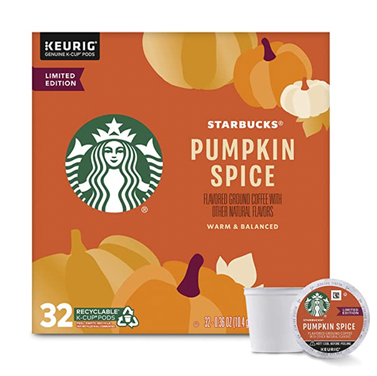 Starbucks K-Cup Coffee Pods—Pumpkin Spice Flavored Coffee
