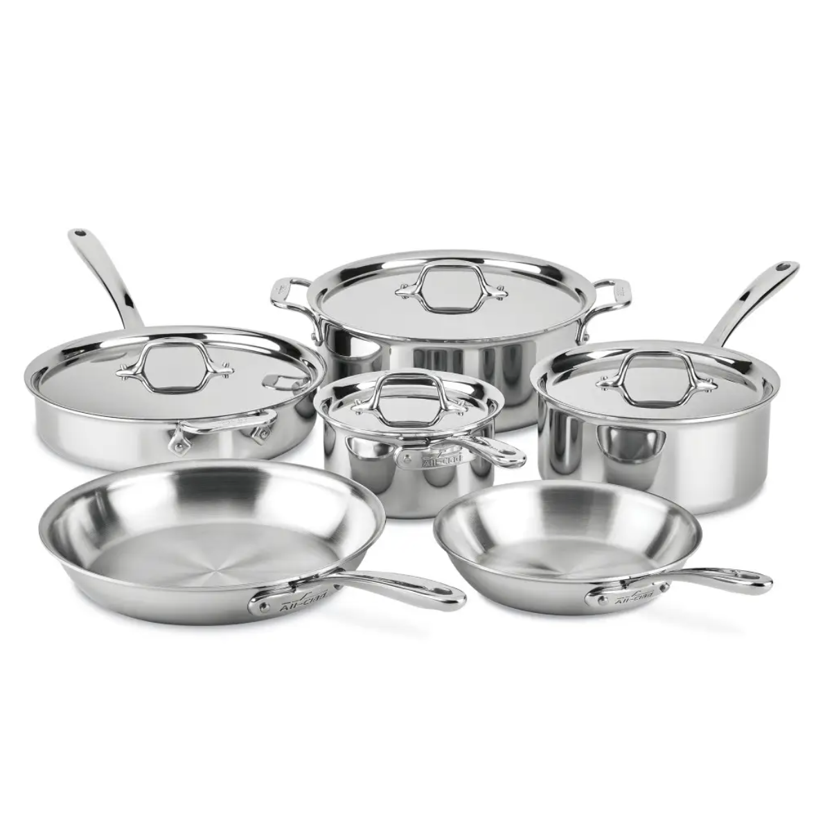 All-Clad D3 Stainless Cookware Set (10-Piece)