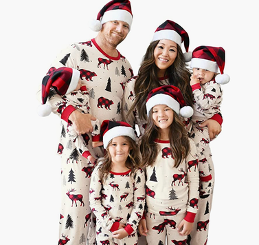Matching Christmas Holiday Pajamas Sets - Winter Bear