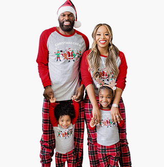 Matching Christmas Holiday Fleece Pajamas Sets - Christmas Crew