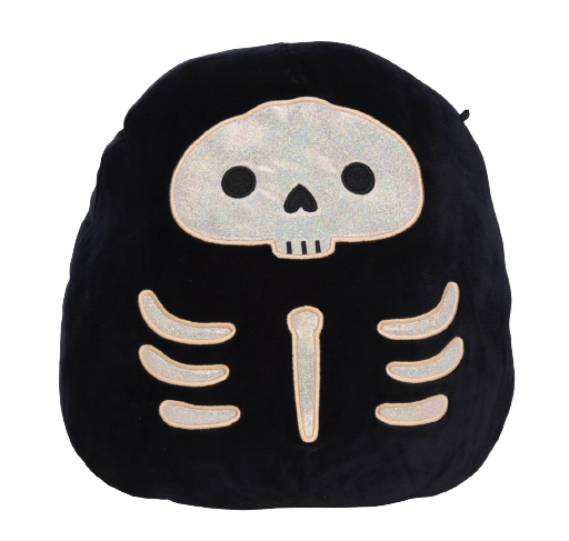 Squishmallow Stix the Black and Gold Skeleton