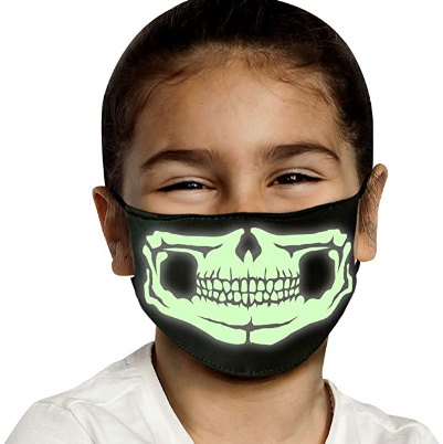 Glow in the Dark Child Skull Face Mask