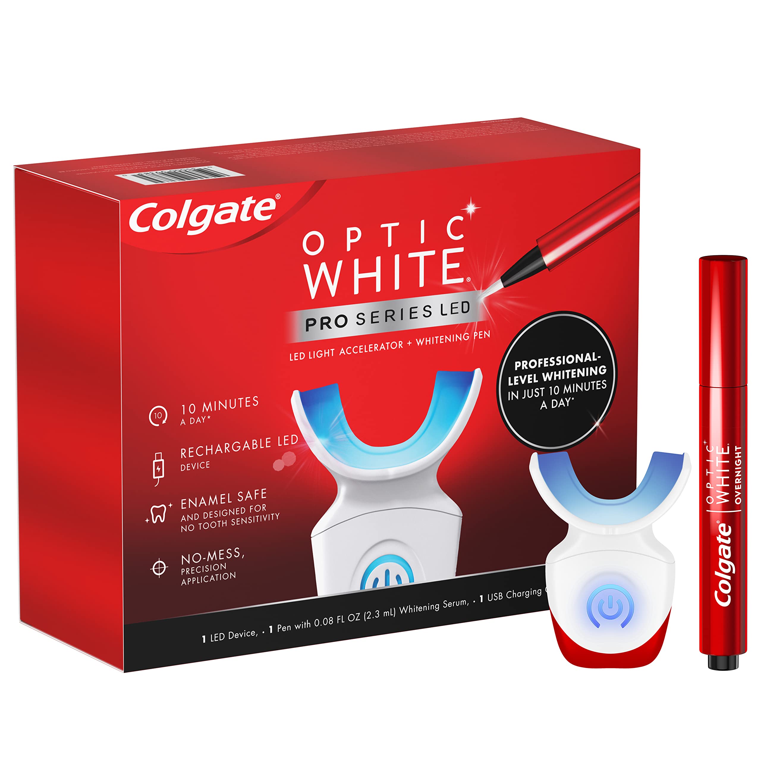 Colgate Optic White Pro Series Teeth Whitening Pen and LED Tray Kit