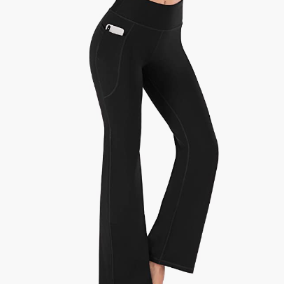 Bootcut Yoga Pants With Side Pockets