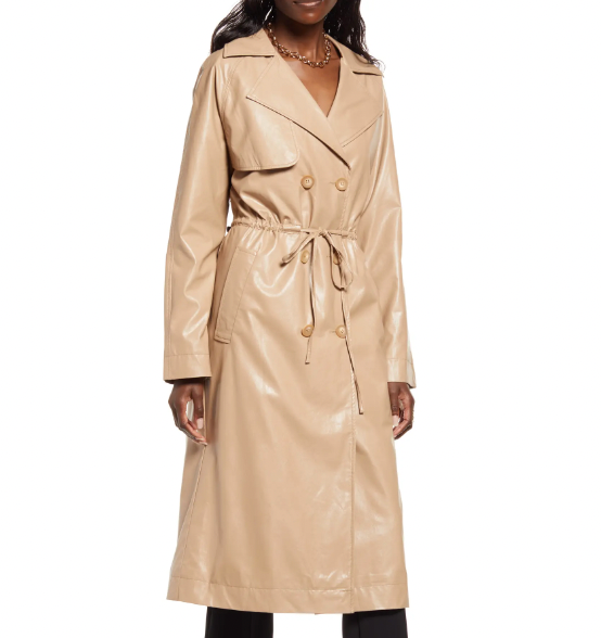 10 Faux Leather Trench Coats for Women to Layer Over Any Outfit in 2022 ...