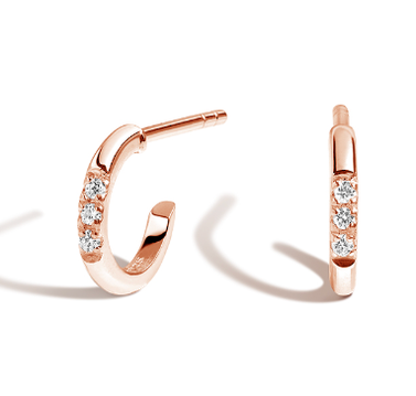 Brilliant Earth Petite Diamond Huggie Earrings