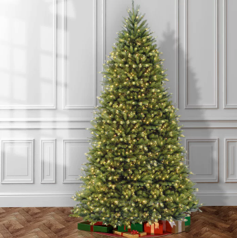 Dunhill Fir Lighted Artificial Fir Christmas Tree