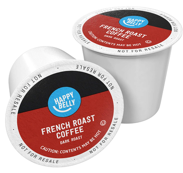 100 Ct. Happy Belly Dark Roast Coffee Pods, French Roast