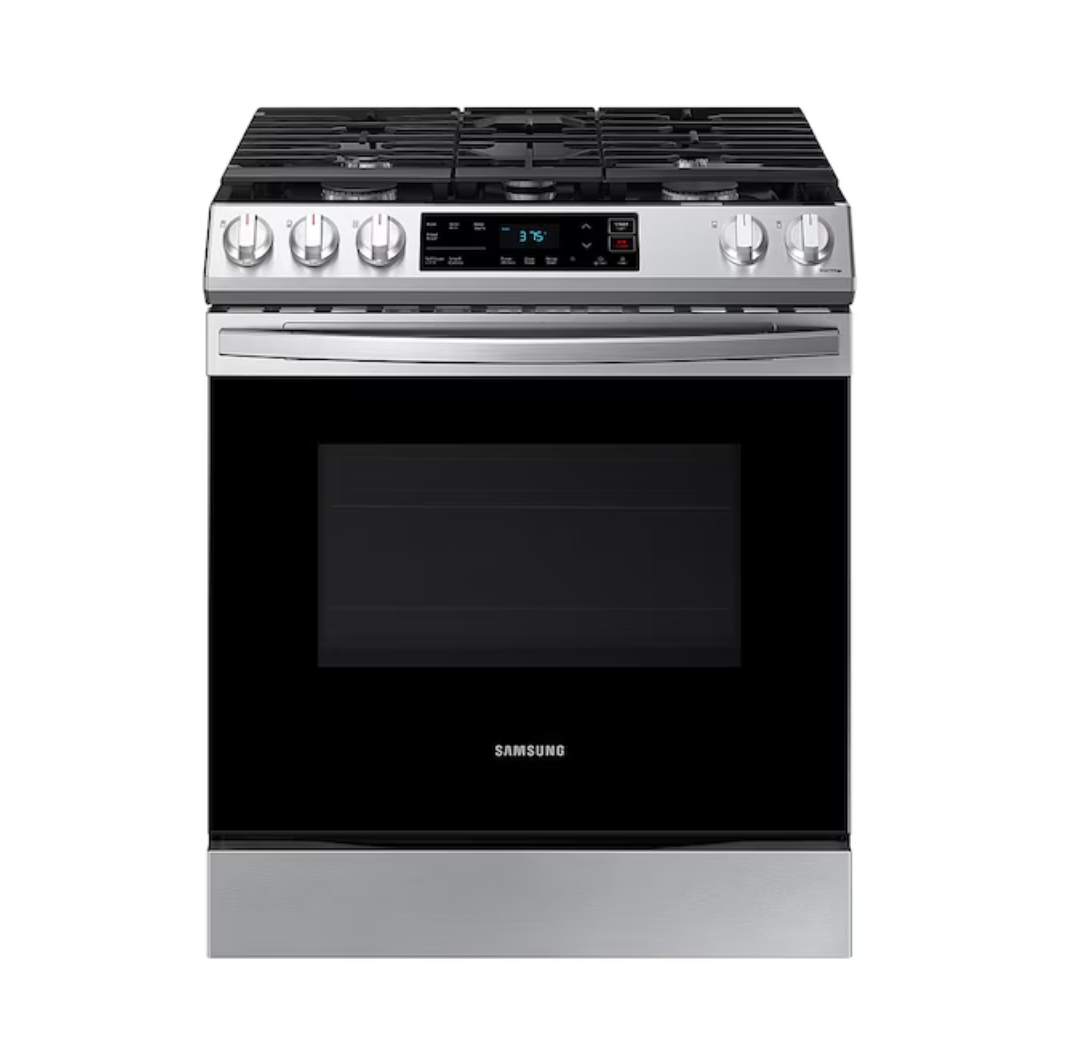 Samsung 6.0 cu. ft. Front Control Slide-in Gas Range with Wi-Fi