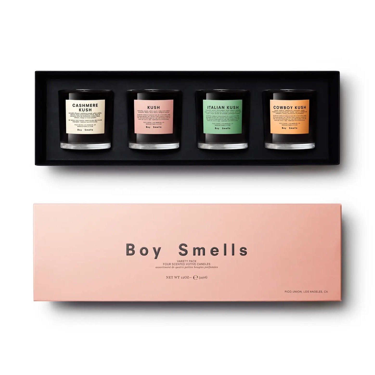 Boys Smell Best Buds Votive Candle Set