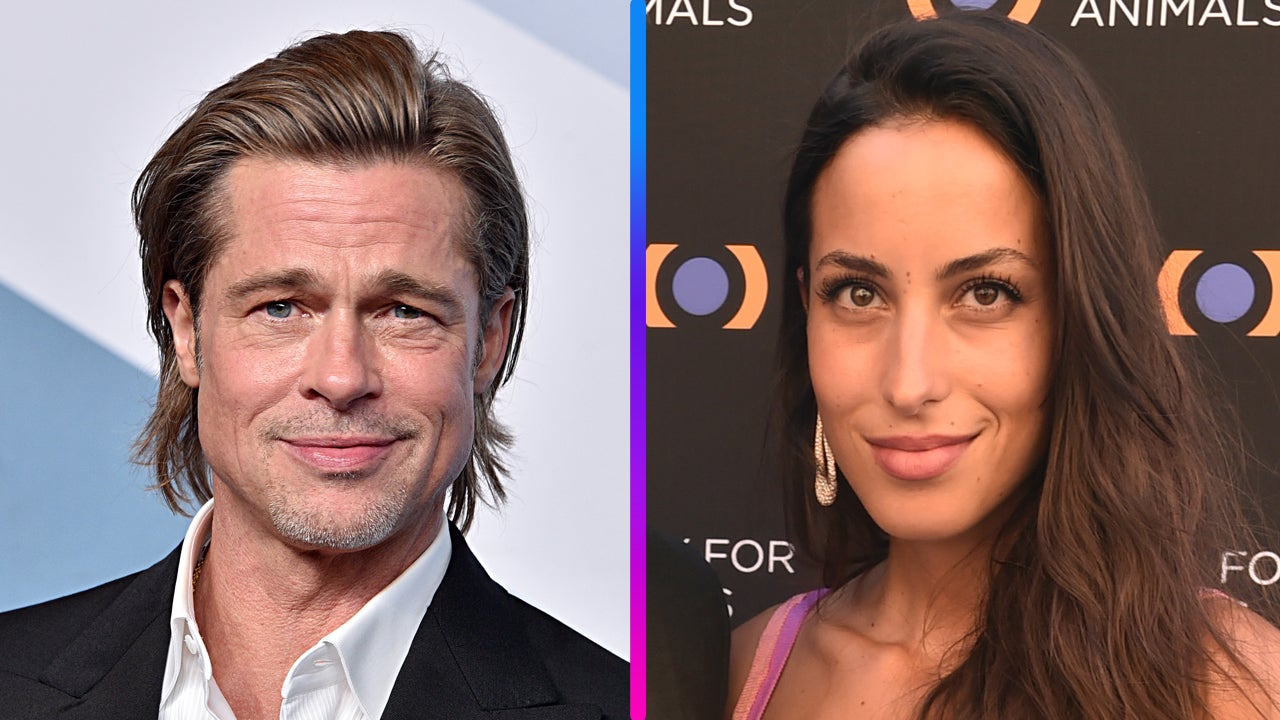Brad Pitt's girlfriend Ines de Ramon wears 'B' necklace in his honor