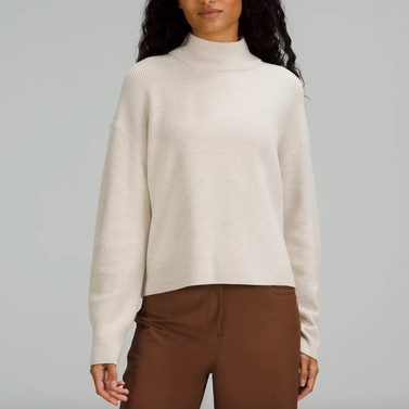 lululemon Merino Wool-Blend Ribbed Turtleneck Sweater