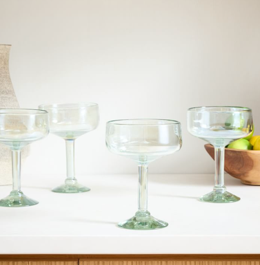 West Elm Recycled Mexican Margarita Glass (Set of Four)