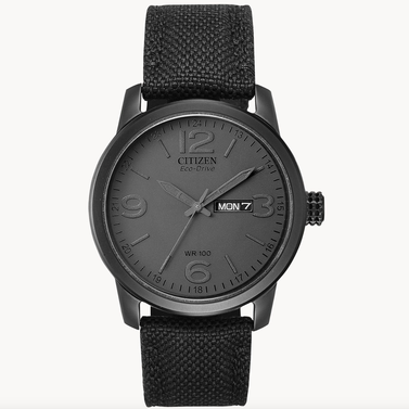 Black Stainless Steel Garrison Watch