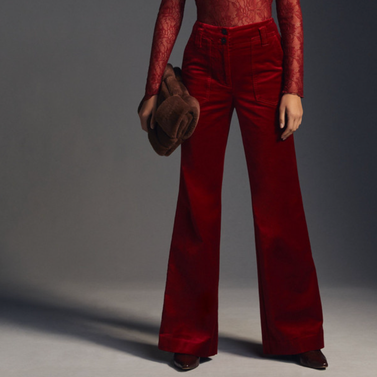 Maeve by Anthropologie The Naomi Velvet Trousers