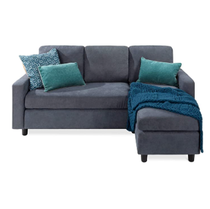 Best Choice Products Linen Sectional Sofa