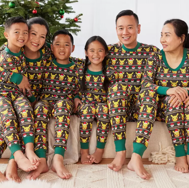 Hanna Andersson Pokemon Holiday Matching Family Pajamas