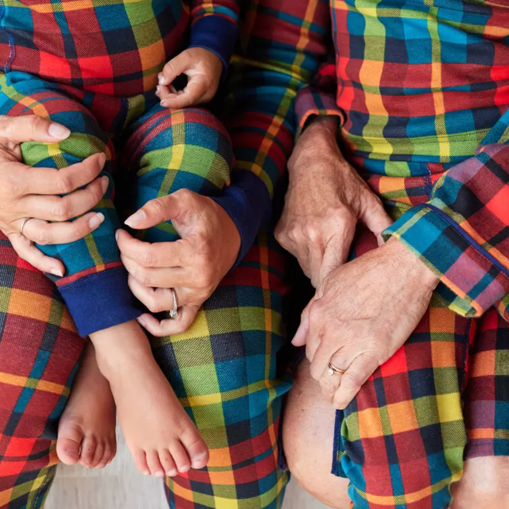 Hanna Andersson Rainbow Plaid Matching Family Pajamas