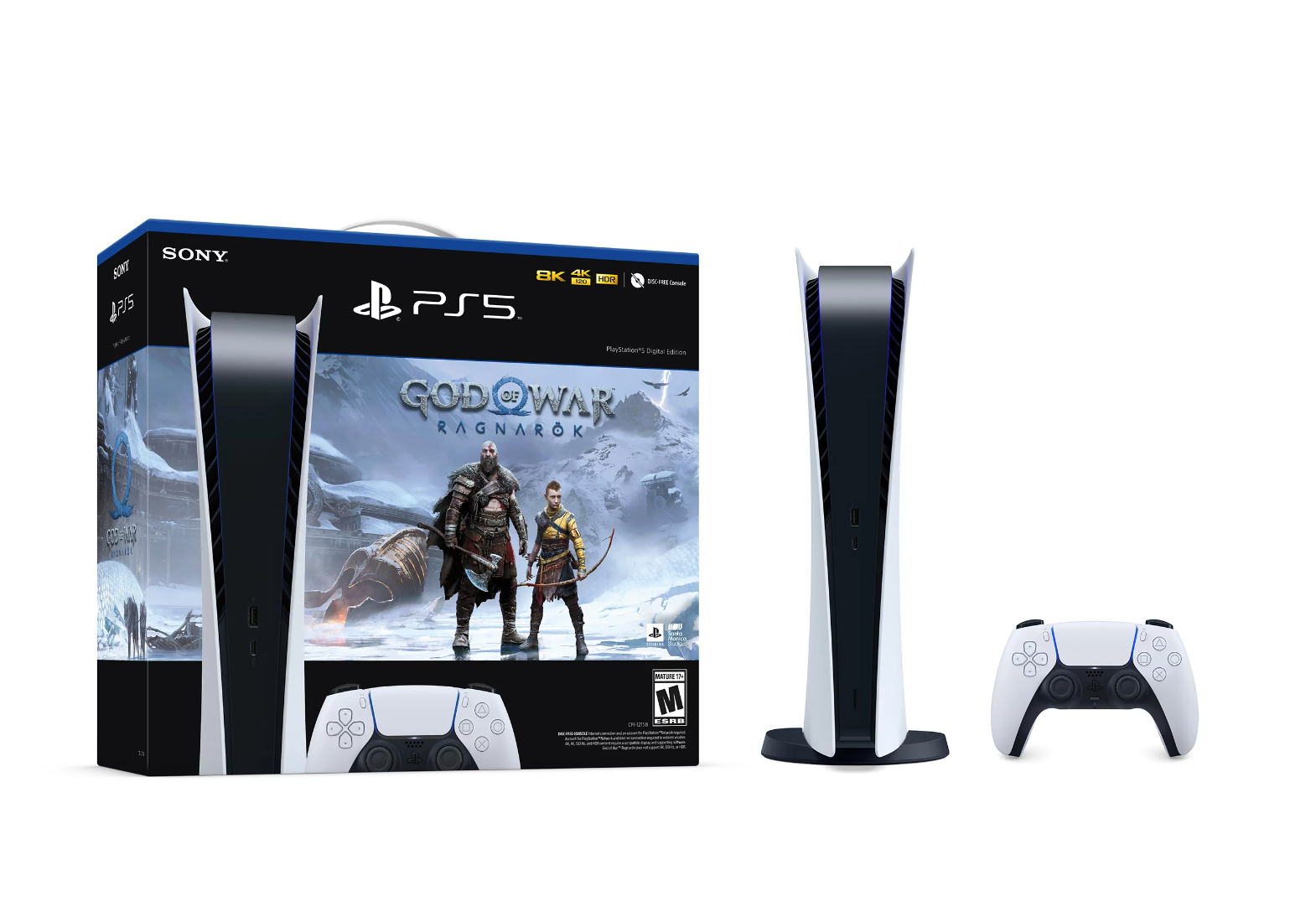 PlayStation5 Digital Edition - God of War Ragnarok Bundle