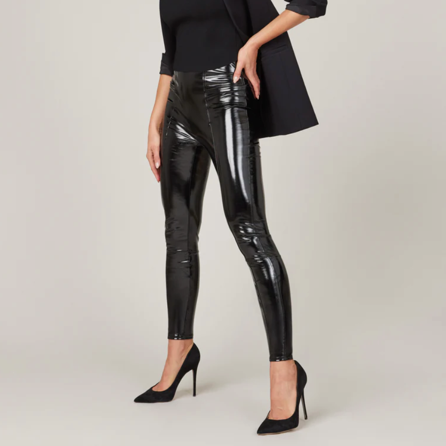 Spanx Faux Patent Leather leggings 