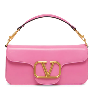 Valentino Garavani VLogo Leather Shoulder Bag