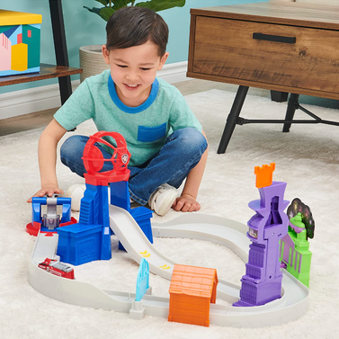 Paw Patrol Total City Rescue Track Set with Marshall Vehicle