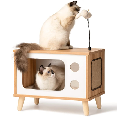 Rolife TV-Shaped Luxury Cat Condo