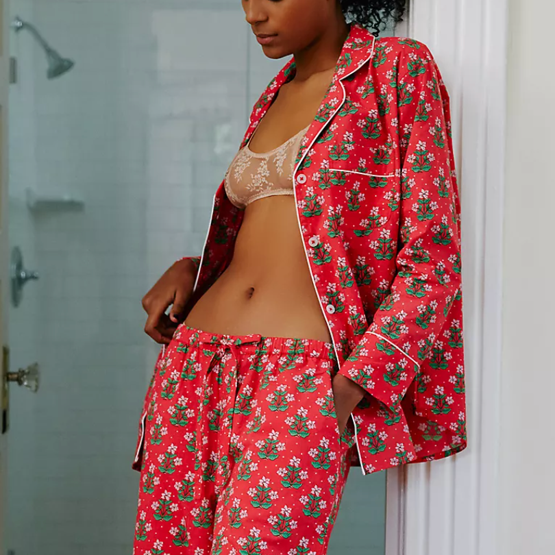 Printfresh Poinsettia Sleep Set