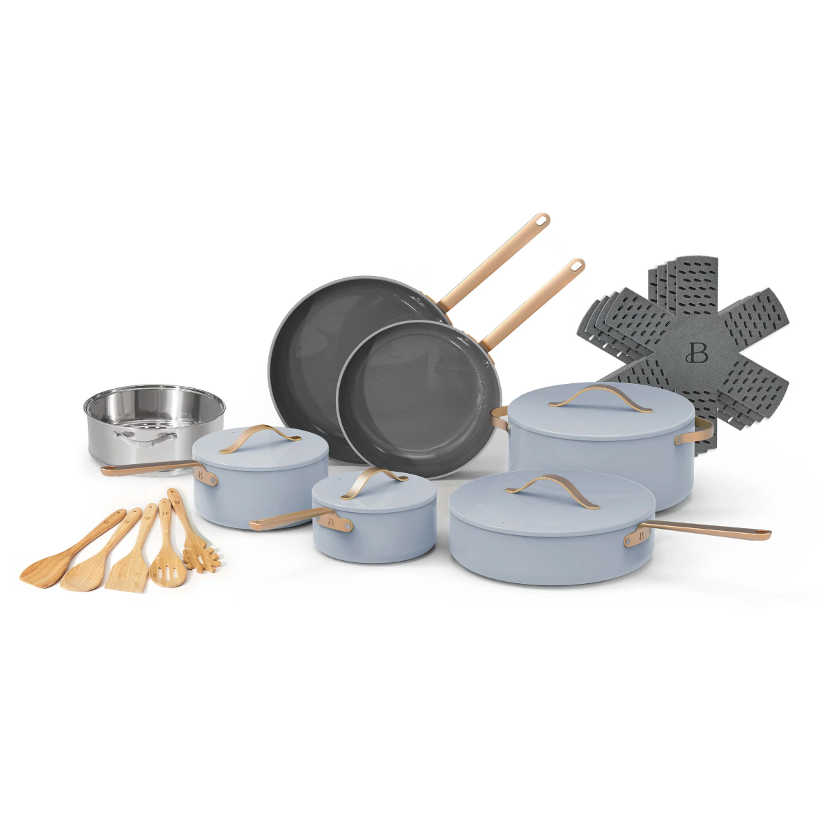 Beautiful 20pc Ceramic Non-Stick Cookware Set