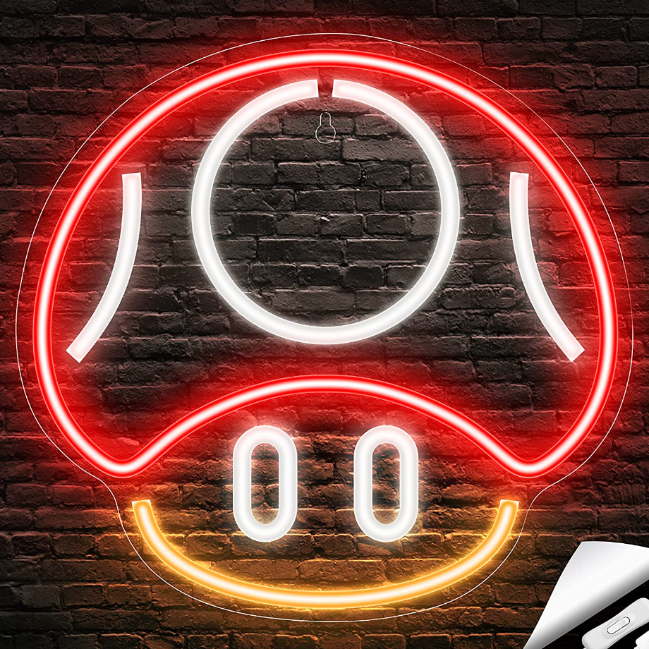 Kavaas Gaming Mushroom Neon Sign