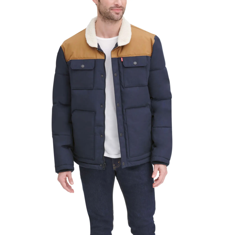 Levi's Woodsman High Pile Fleece Puffer Jacket