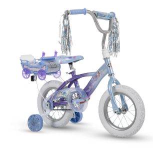 Disney Frozen Bike with Doll Carrier Sleigh