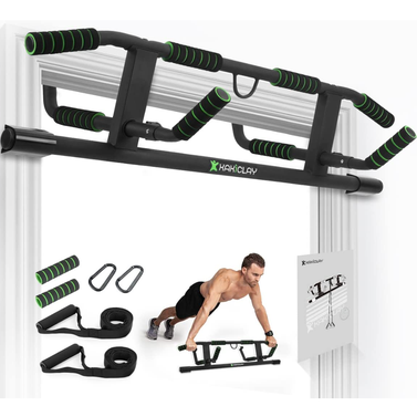 Kakiclay Multi-Grip Pull-Up Bar with Smart Larger Hooks