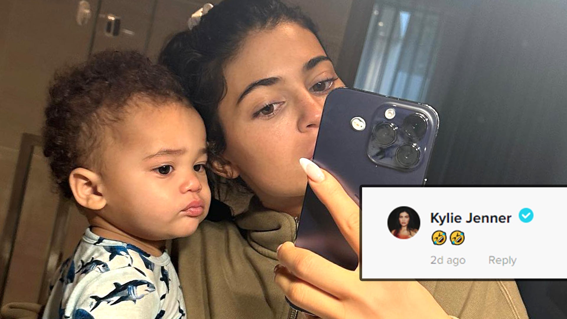 Kylie Jenner Reacts to TikTok Poking Fun at How She Picked Son Aire's Name  | Entertainment Tonight