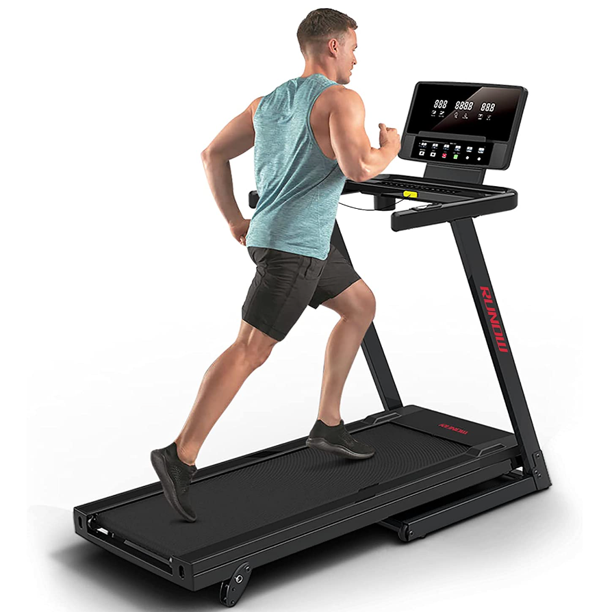 Folding Treadmill with Incline and LCD Monitor