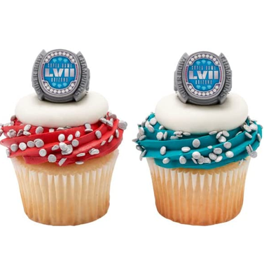 Super Bowl LVII Cupcake Rings Topper