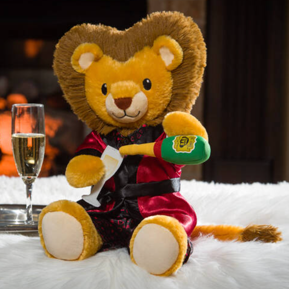 Lovable Lion Champagne Gift Set