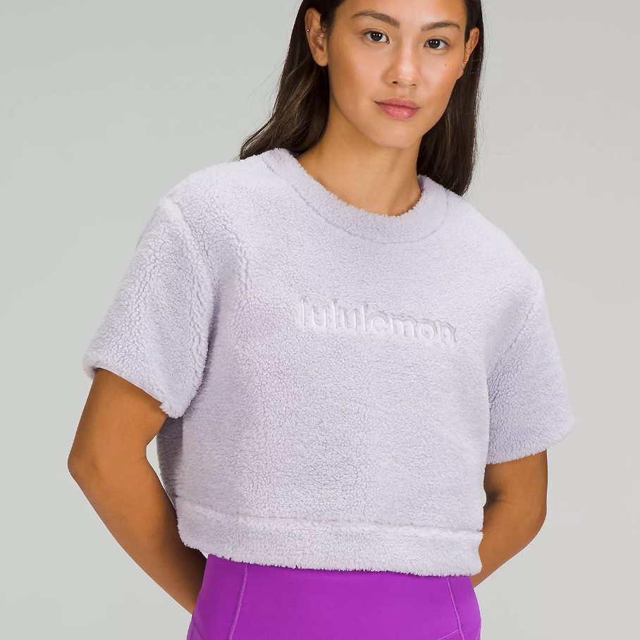 lululemon Textured Fleece Embroidered Logo T-Shirt
