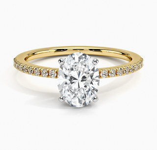 Brilliant Earth Ballad Diamond Engagement Ring With 1.25 Carat Oval Lab Created Diamond