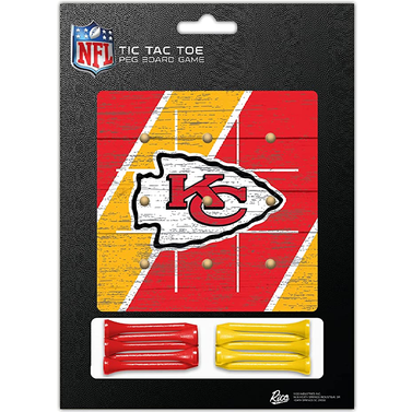Rico Industries NFL Kansas City Chiefs Peg Tic Tac Toe Game