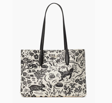All Day Year Of The Rabbit Toile Large Tote