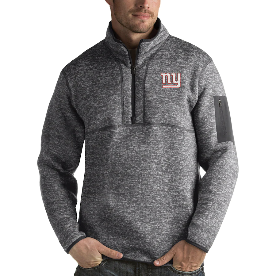 Fanatics NY Giants Antigua Fortune Quarter-Zip Pullover Jacket