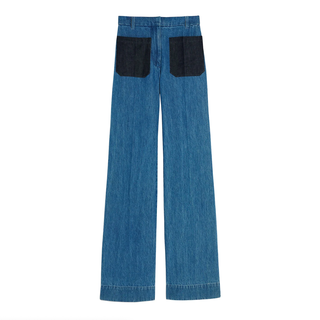Victoria Beckham High-Waist Patch Pocket Jeans