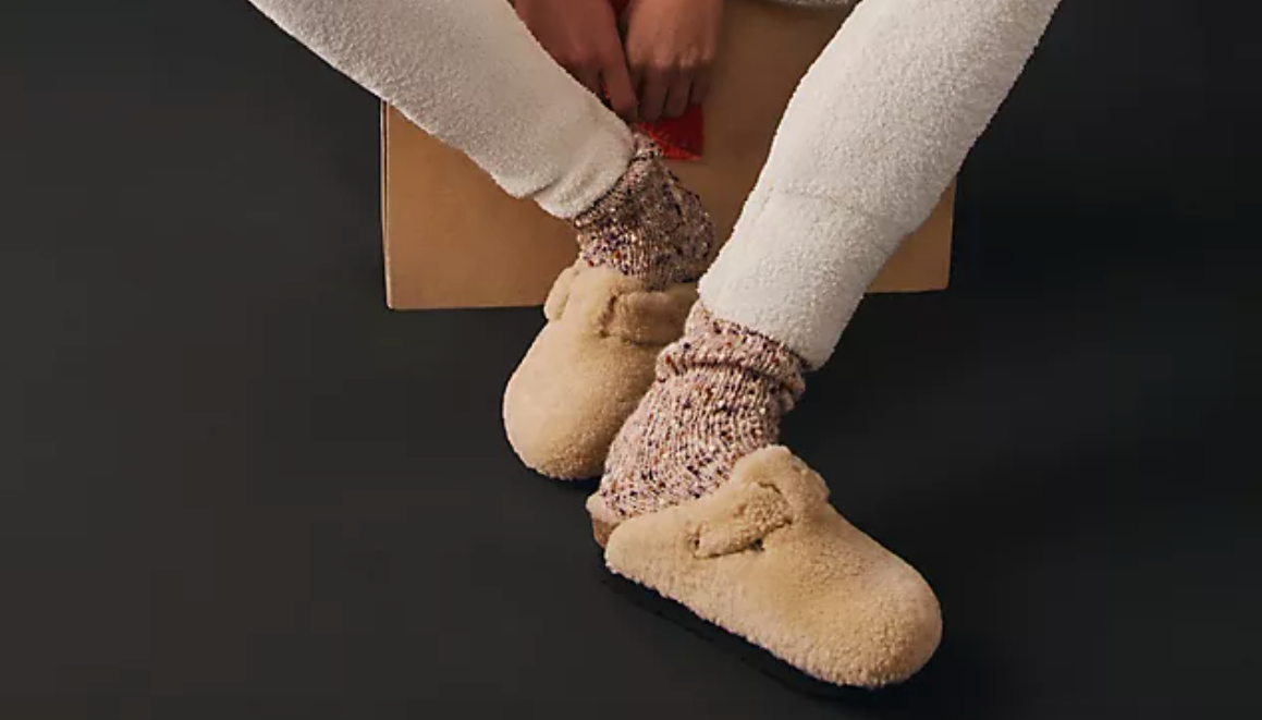 Birkenstock's Boston Clogs Come in an Extra Cozy Shearling Version and  They're On Sale Right Now | Entertainment Tonight