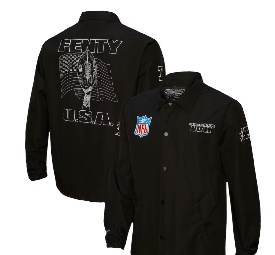 FENTY for Mitchell & Ness Unisex Super Bowl LVII Full-Snap Coaches Jacket