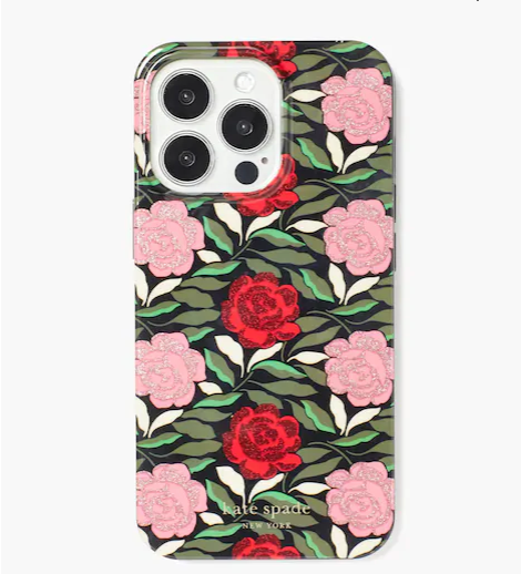 Rose Garden Glitter iPhone 13 Pro Case