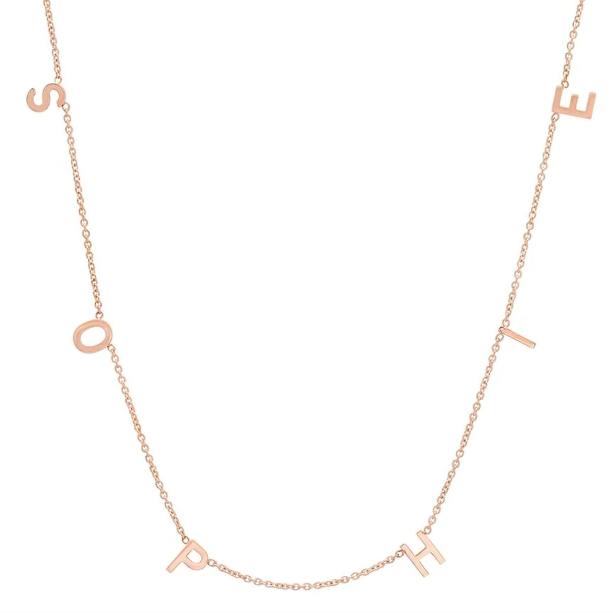 ByChari The Original Spaced Letter Necklace