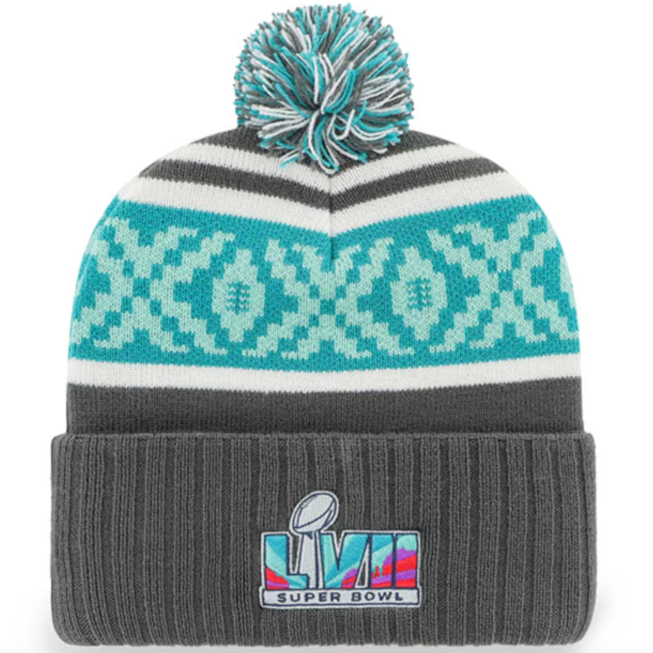 Fanatics Philadelphia Eagles '47 Super Bowl LVII Pom Knit Hat