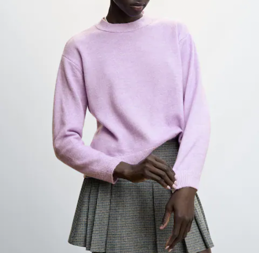 Mango Wool-Blend Knit Sweater