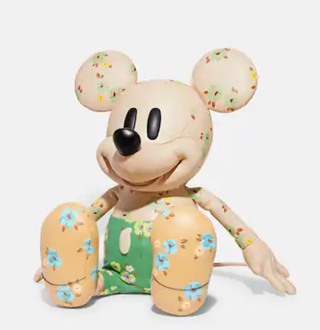 Mickey Mouse Medium Collectible Doll With Floral Print